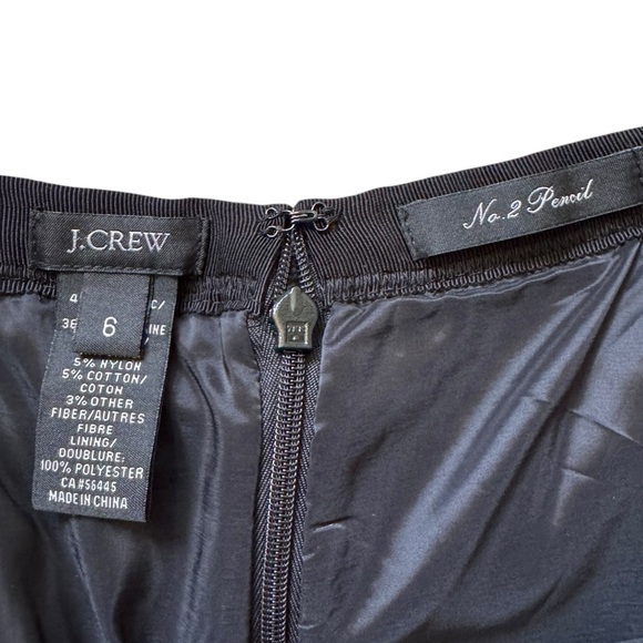 J.Crew No. 2 Pencil Skirt in Midnight Tweed, Size 6 - Picture 5 of 9